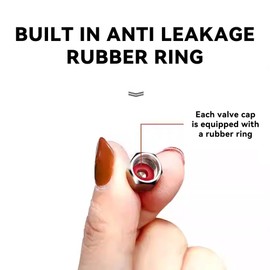 Couslcd Car Tire Valve Stem Caps, 12 Pcs Waterproof Dustproof Wheel Valve Covers, Aluminum Alloy Hexagon Shape Tyre Accessory, Car Accessories fits Cars, Trucks, Bikes, Motorcycles, Bicycles (Yellow)