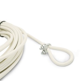 Aoneky 47ft 1/4'' Stainless Steel Replacement Tennis Net Cable, Tennis Court Net Headline Wire Cable