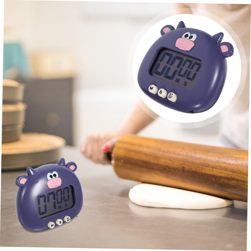 SHOWERORO Cartoon Ox Electric Baking Timer Kitchen Countdown Timer Loud