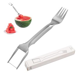1 PCS 2-in-1 Stainless Steel Fruit Cutter,Watermelon Cutter Slicer Tool,Stainless Steel Fruit Cutter Watermelon,Watermelon Cutter,Watermelon Slicer Cutter Tool,Watermelon Windmill Cutter