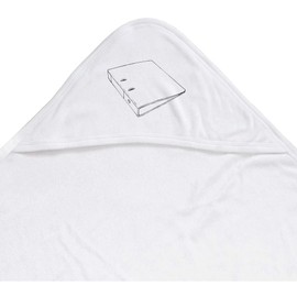 Azeeda 'Single Ring Binder' Baby Hooded Towel (HT00035073)