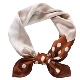 FAIRYGATE Scarf Women Mulberry Silk Head Scarfs Bandanas Ladies Satin Square Neck Scarves Girls Accessories Pattern Design Festival Gifts Hijab 94024