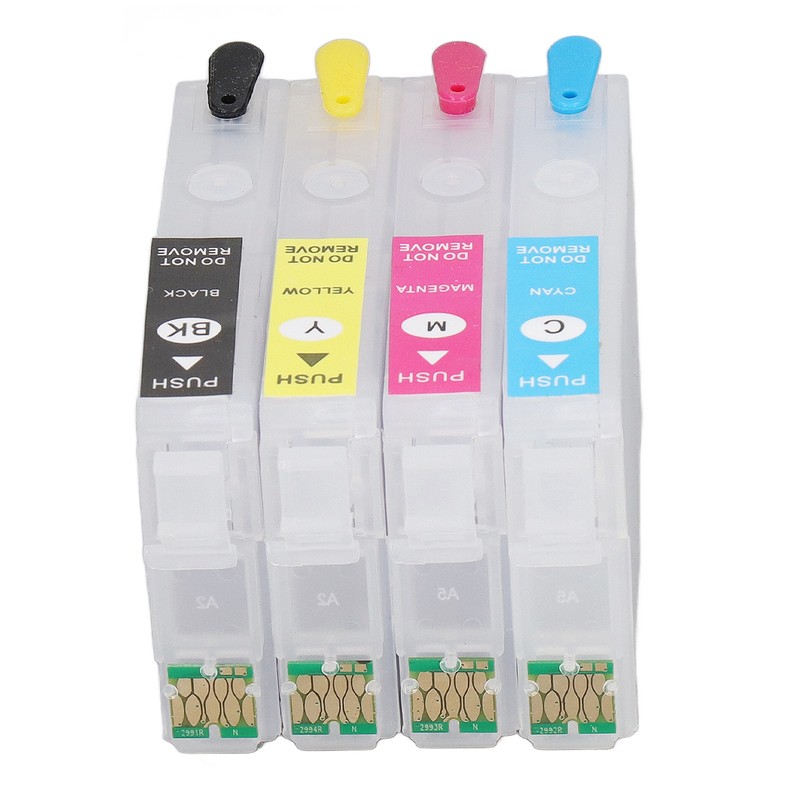 4 Colors Ink Cartridge with Permanent Chip Refill Printing Boxes