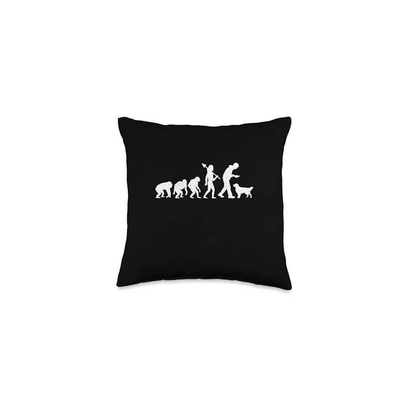 Evolution Golden Retriever GR Dog Retrievers Throw Pillow
