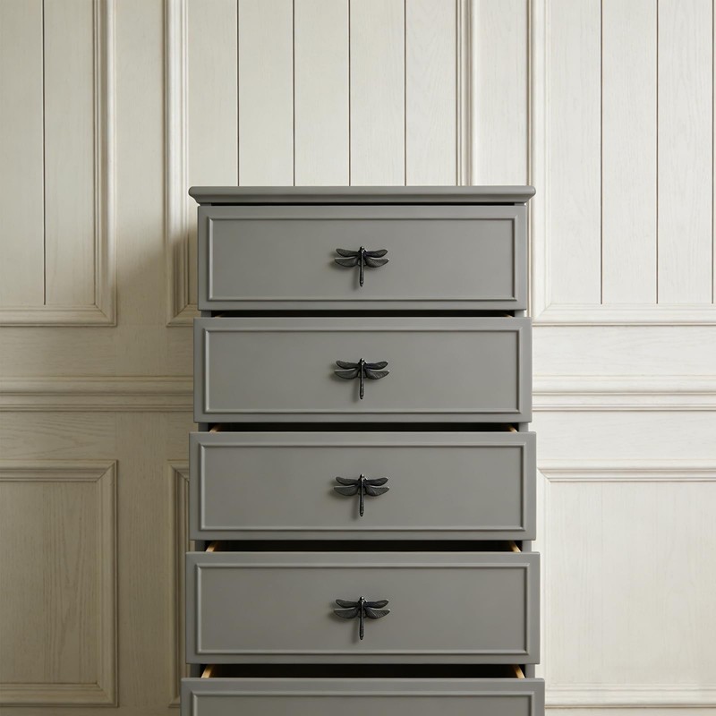 LB-LAIBA Dragonfly Drawer Knobs Modern Dresser Pulls for Closet Cabinet