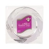 Premium Disposable Kiddush Trays 6.5" (10 Count) | Elegant Silver-Colored