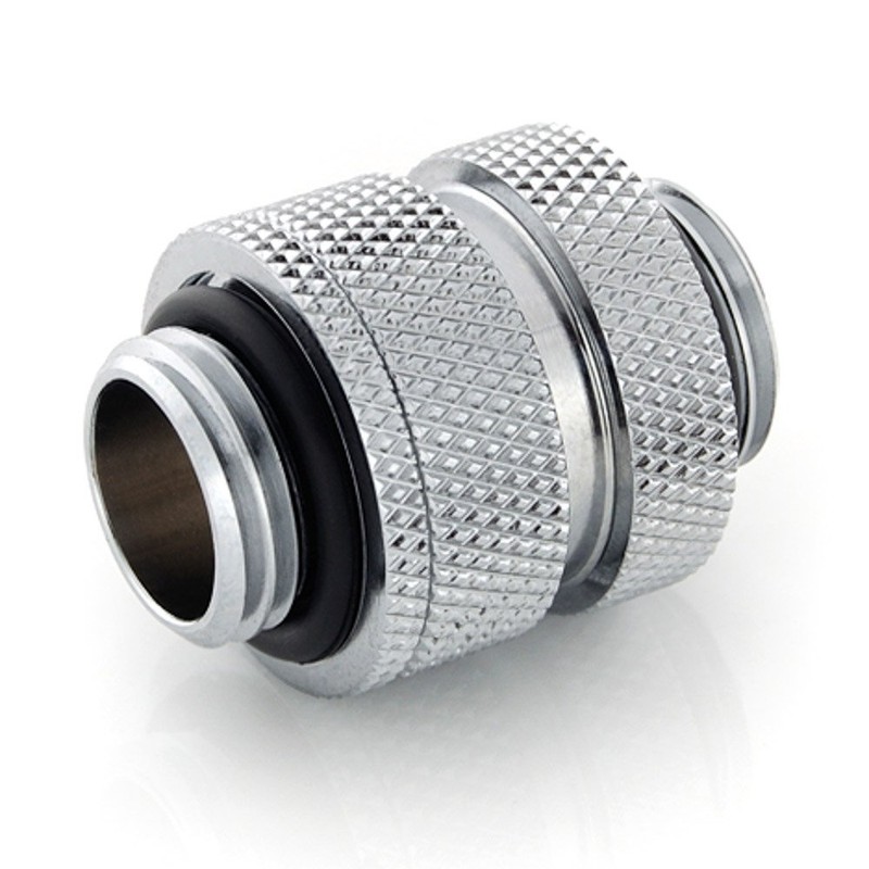 Bitspower G1/4" Adjustable Aqua Link Pipe (16-22mm), Silver Shining