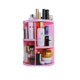 360 회전식 화장품정리대(핑크) 360 Rotation Cosmetic Organizer (Pink)