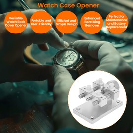 DAUERHAFT Watch Case Opener, Large Watch Case Vise Watch Holder Watch Repairing Tool for Watch Back Case Opening Battery Changing