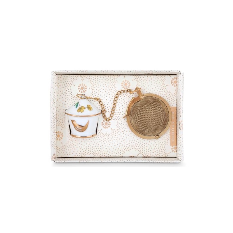 PIP STUDIO Floral Birdhouse Tea Strainer