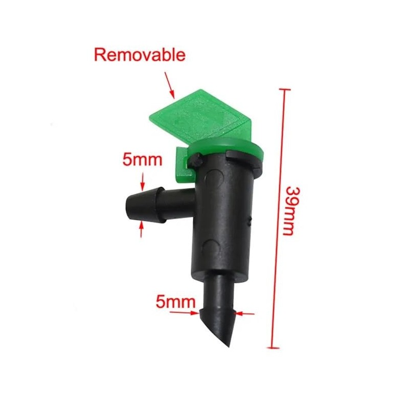 Professional Grade Drip Emitter Garden Flag Irrigation Dripper - Fits