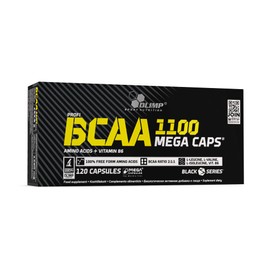 OLIMP BCAA Mega Caps Amino Acid 1100 mg / Capsule, 2 x 120 Capsules
