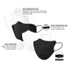 A3 Teddy Idiot Bird Beak Mask Black White 100 Sheets