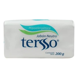 Jabón Tersso En Barra Neutro Hipoalergénico 200 G                                                                                                     