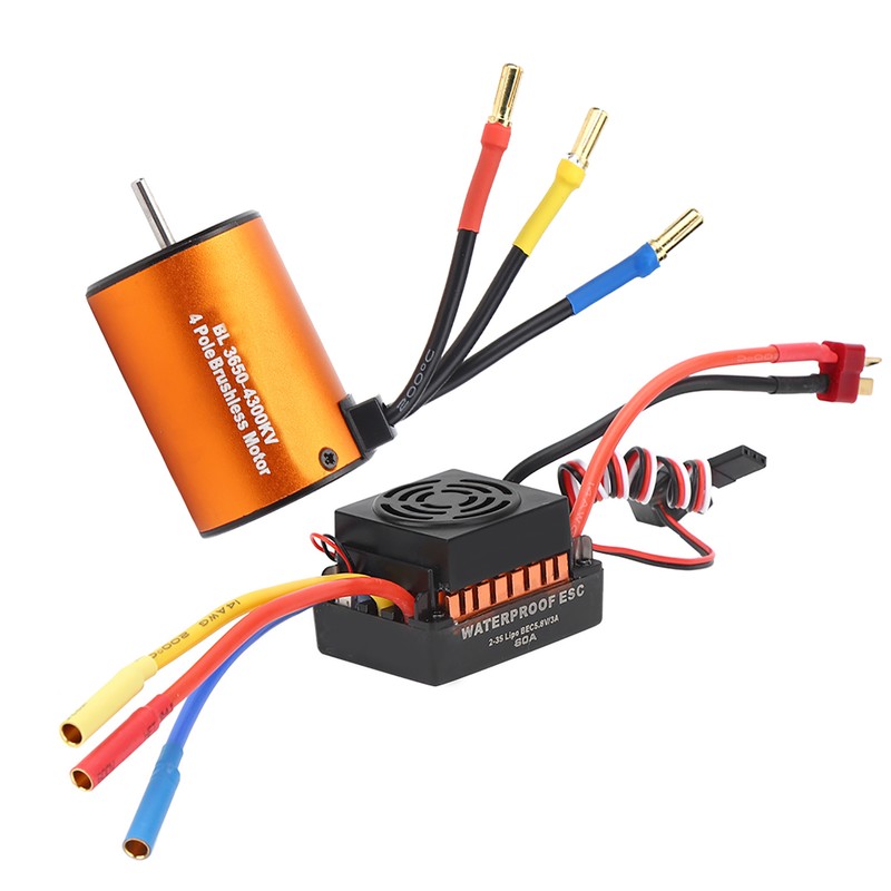 3650 4300KV Brushless Motor 60A ESC Upgrade Parts Accessory for