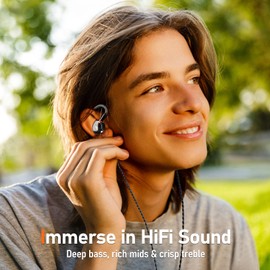 Vibes 202 Wired Earbuds - HiFi in Ear Monitor Headphones – Professional Noise-Isolating Ear Buds - Clear Sound, Deep Bass & Comfort-Fit IEM Earphones - MMCX to 3.5mm, Silver Plated Cord, Carrying Case