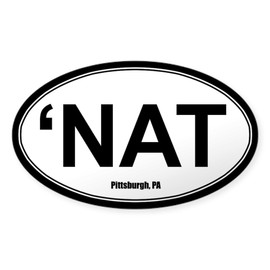 CafePress NAT Sticker White Oval Car Bumper Sticker