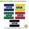 Champion Sports unisex teen Youth Size Captain Armband, Black, Medium