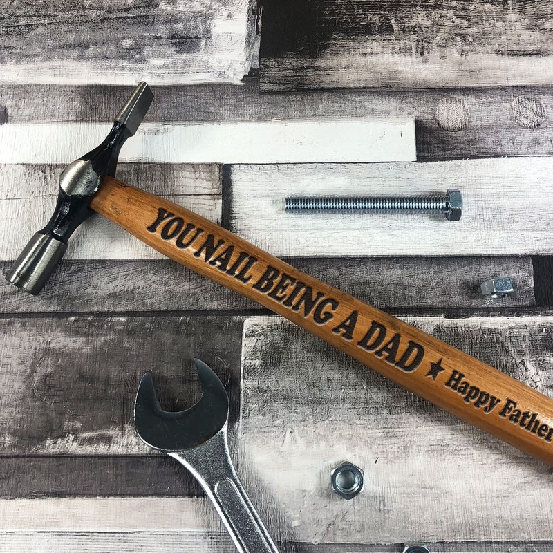 Red Ocean Novelty Fathers Day Engraved Hammer Tools Set Bundle