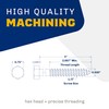 1/2" x 4”, 25-Piece Black Lag Bolts, Rustproof 4-Layer Ceramic