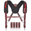 NUTUCH Heavy Duty Leather Work Suspender With Pockets | Tool