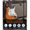 LEKATO 2.4Ghz Wireless Guitar System Exclusive Mute Plug for Electric