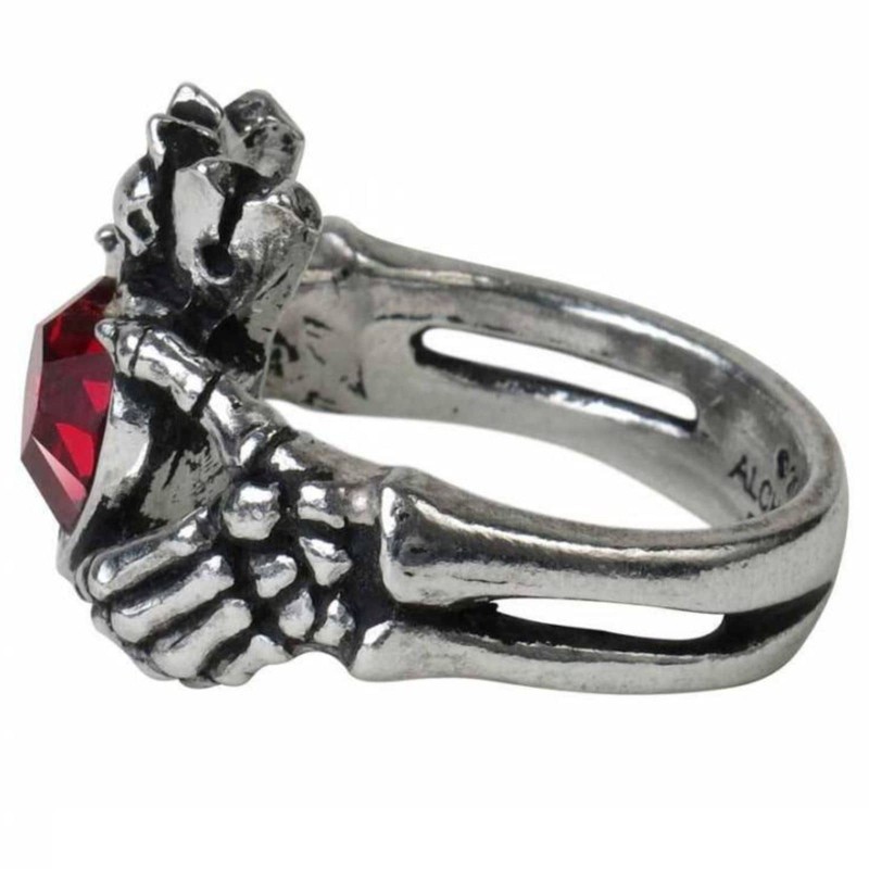 Ro Rox Alchemy England Claddagh by Night Ring Irish Blood