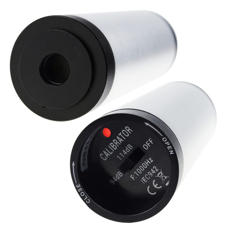 GAIN EXPRESS Acoustic Calibrator, Supports 1" and 1/2", 94dB/114dB Output