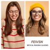 FEIVSN 3 Pack Bifocal Reading Glasses for Women Men Bi-focal