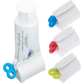 QA Rolling Tube Toothpaste Squeezer - 4 Pack Multifunction Dispenser & Holder for Bathroom - No More Waste of Toothpaste, Creams, Paints and More!