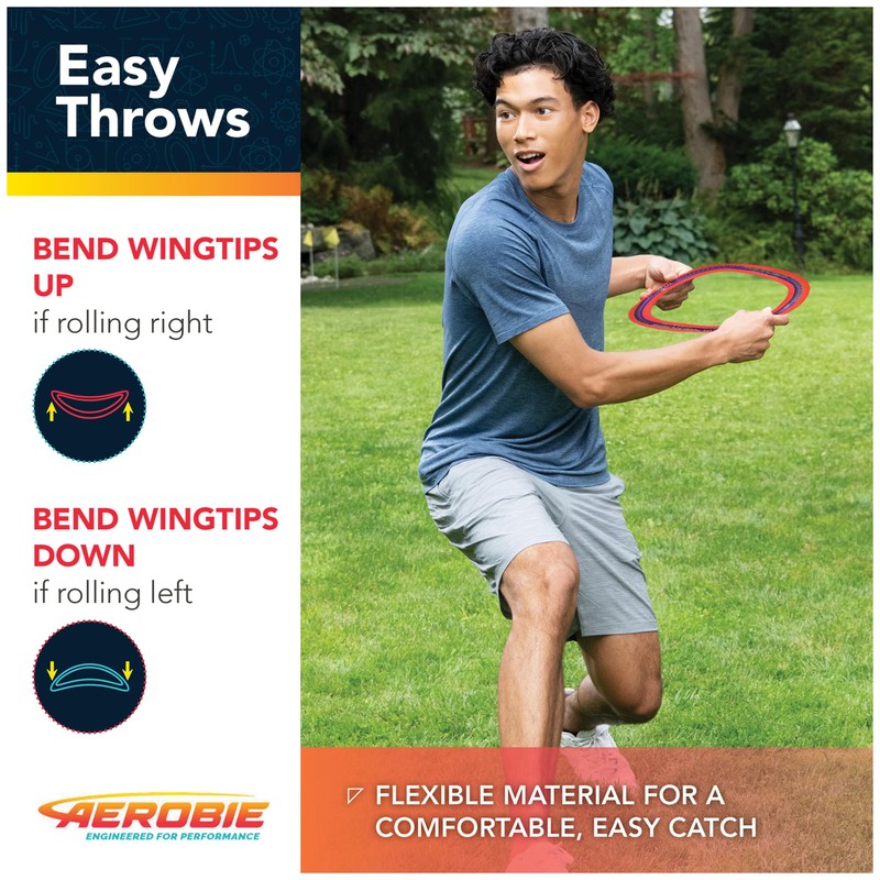 Aerobie Pro Blade Throw Ring, Lightweight Kids Toy for Disc