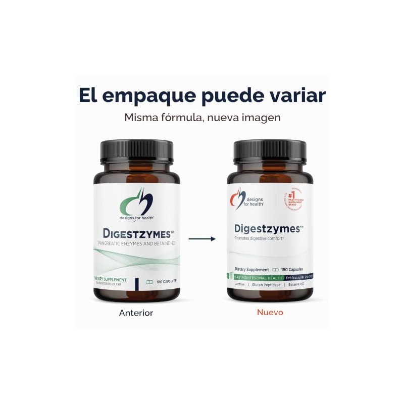 Designs for Health Digestzymes - Digestive Enzyme Supplement with Betaine