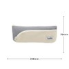 Luddite LD2T-LPNS-18 Pencil Case, Two-Tone Line Pencil Case, Slim, Gray,