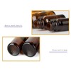 XINGZI 3PCS 50ML Empty Refillable Amber Glass Roll on Bottles