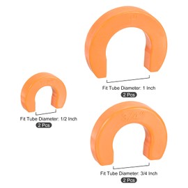 sourcing map 2Set 1/2 Inch 3/4 Inch 1 Inch Disconnect Clip for Easily Removing Push-fit Fitting U-Shaped Clips Fitting Slip Removal Tools for Push to Connect Brass Plumbing Fittings