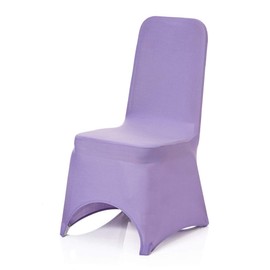 Trimming Shop Chair Cover Spandex Polyester Stretch Fabric Dining Slipcovers Washable & Removable Protective Wedding Chair Cover for Wedding Banquets Ceremony & Hotel Dinner (Lavender, Pack of 10)