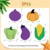 5pcs Bath Sponges for Kids,Soft Safe Vegetable Shapesbaby Sponges for