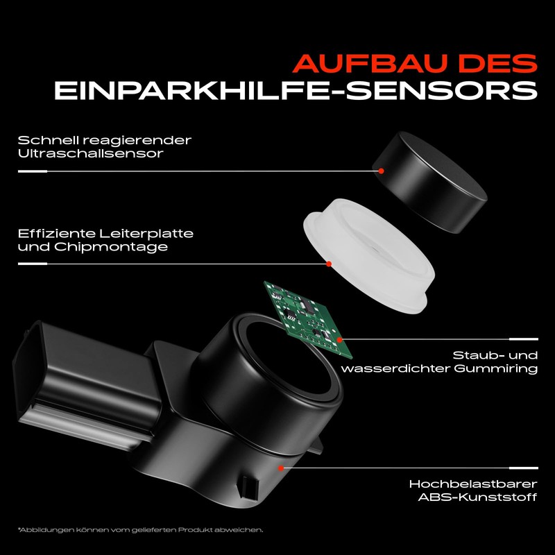 Frankberg Parking Sensor Parking Aid Front Rear Compatible with Galaxy