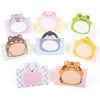 cobee Cute Animal Sticky Notes, 8 Pack Kawaii Animal Self-Stick
