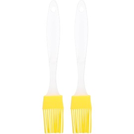 ULTECHNOVO 2 Piezas Brocha Silicona Cocina Pincel Repostería Flexible para Carne y Aceite Mango Ergonómico para Parrilla y Horneado Versátil