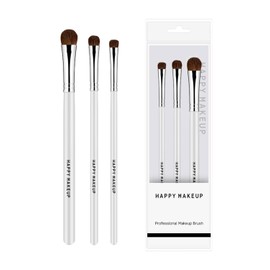 Samcos 3-Piece Set, Eye Shadow Brush, Makeup Brush, Ultra Soft, Natural Bristle, Skin-friendly, Thin, Easy to Draw, Popular Makeup Brush, Professional Makeup Tool