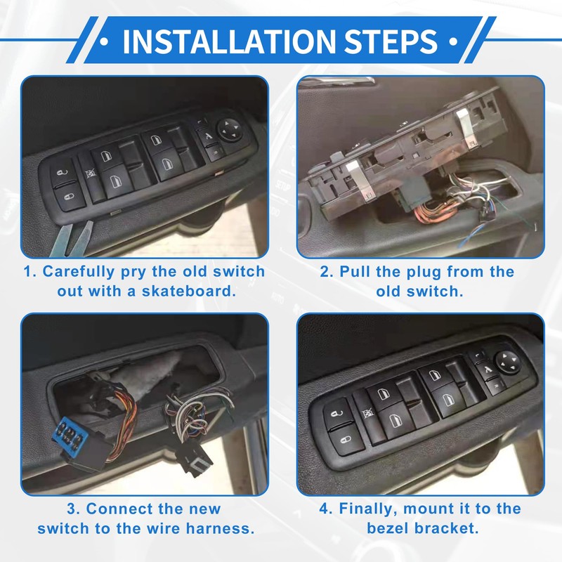 VekAuto Power Window Switch for Toyota Corolla Auris Yaris Urban