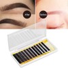 Extensiones de cejas postizas mixtas negras, realzador de cejas artificiales,
