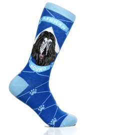Afghan Hound, Fancy Colorful Cotton Comfy Novelty Funny Dress Socks Unisex, PETS Patterned Cool Design Gift, Women's 5.5-9.5, Men's 4.5-7.5, Unisex 36-40