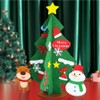 Leiky Life Christmas Tree Felt Art Activity Kit, Build Your