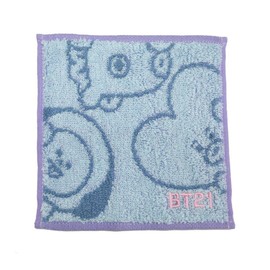Marushin 5785023100 BT21 Petite Tugezer, Handkerchief, Character, Compact, 100% Cotton, Antibacterial, Odor Resistant, Present Gift, Birthday