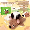 Crochet Kit for Beginners- 2 PCS Pug and French Bulldog