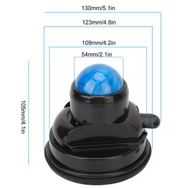 Massage Ball Roller,Hands Free 360 Degrees Rotation Deep Tissue Mountable Removable Suction Cup Muscle Massage Ball for Trigger Point Massager to Relieve Muscle and Relax Full Body