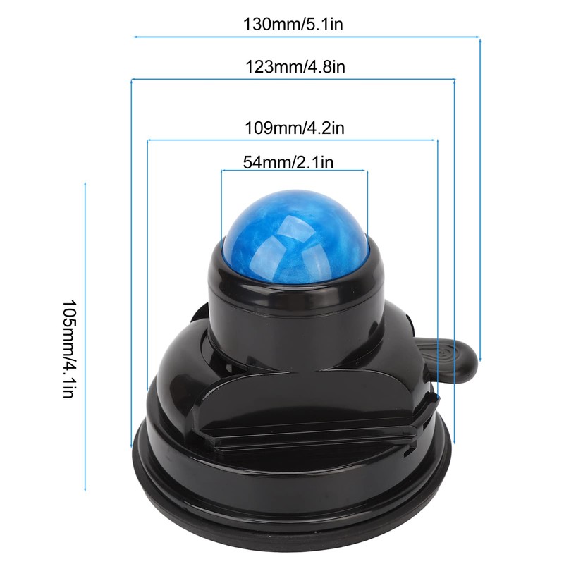 Massage Ball Roller,Hands Free 360 Degrees Rotation Deep Tissue Mountable