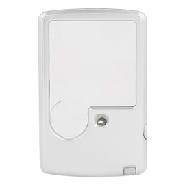 Outbit Credit Card Magnifier with LED Light, 3X & 6X Dual Magnification Lens, Portable Leather Case – Compact Pocket Magnifier for Easy Reading